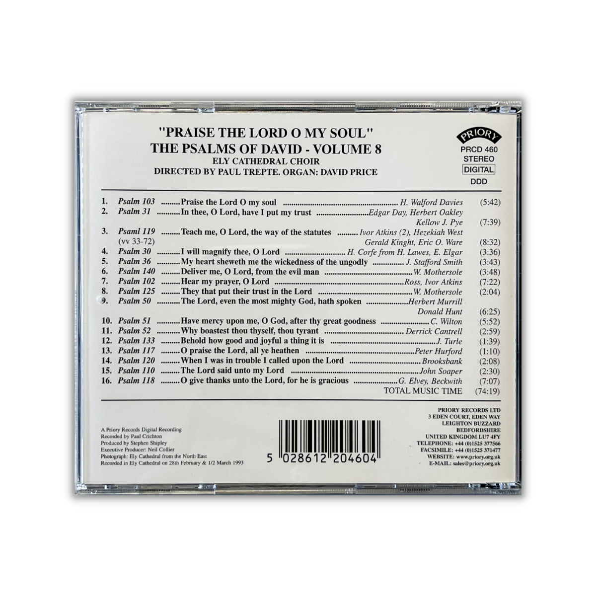 Image of Praise the Lord O my Soul - Psalms of David Vol 8