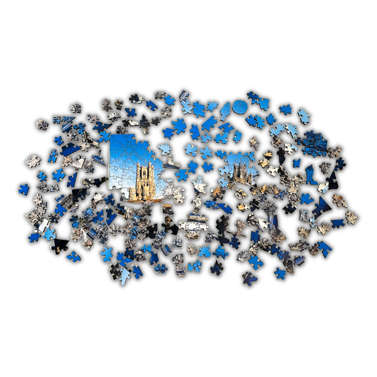Image of Ely Cathedral in Winter Wooden Jigsaw