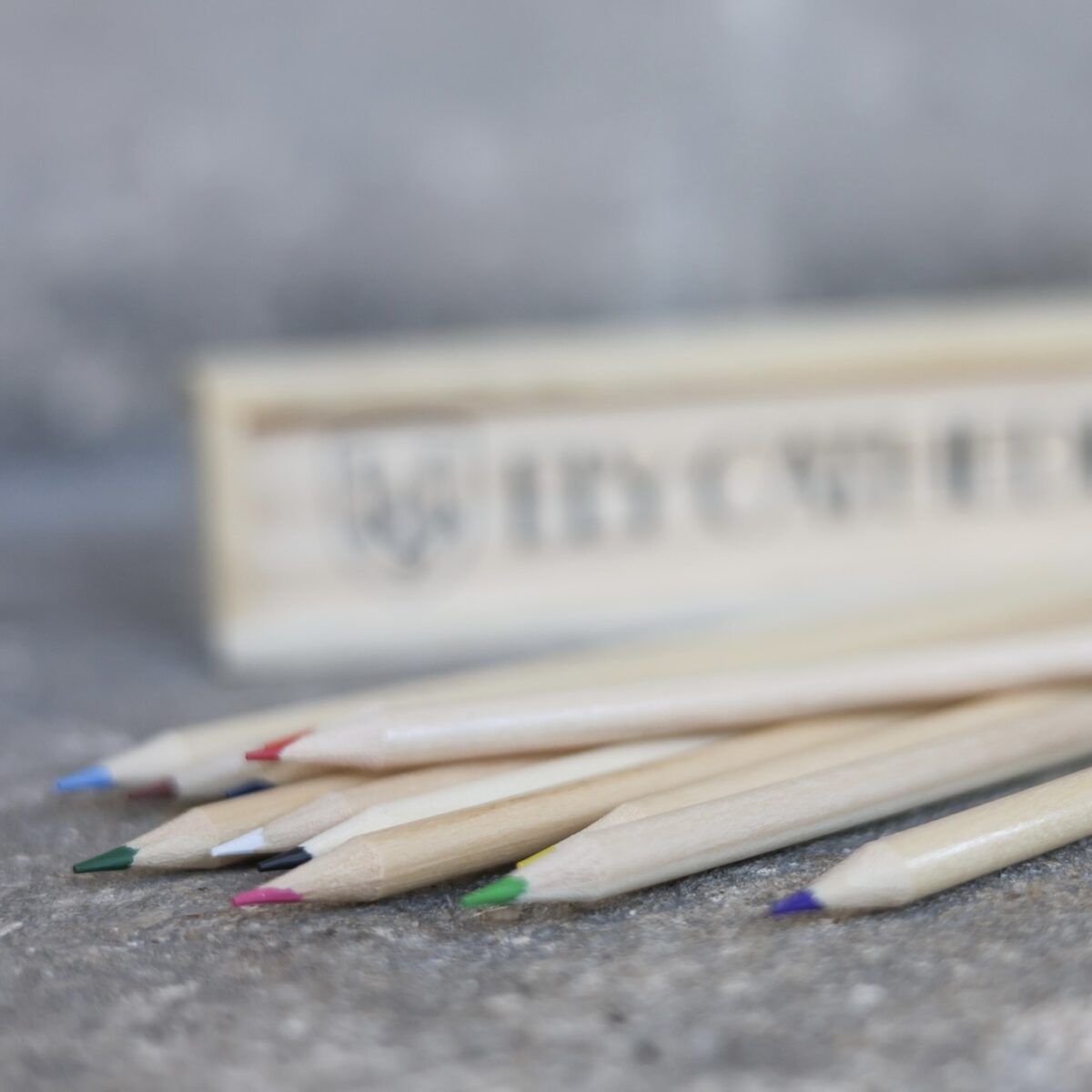 Image of Wooden Pencil Box