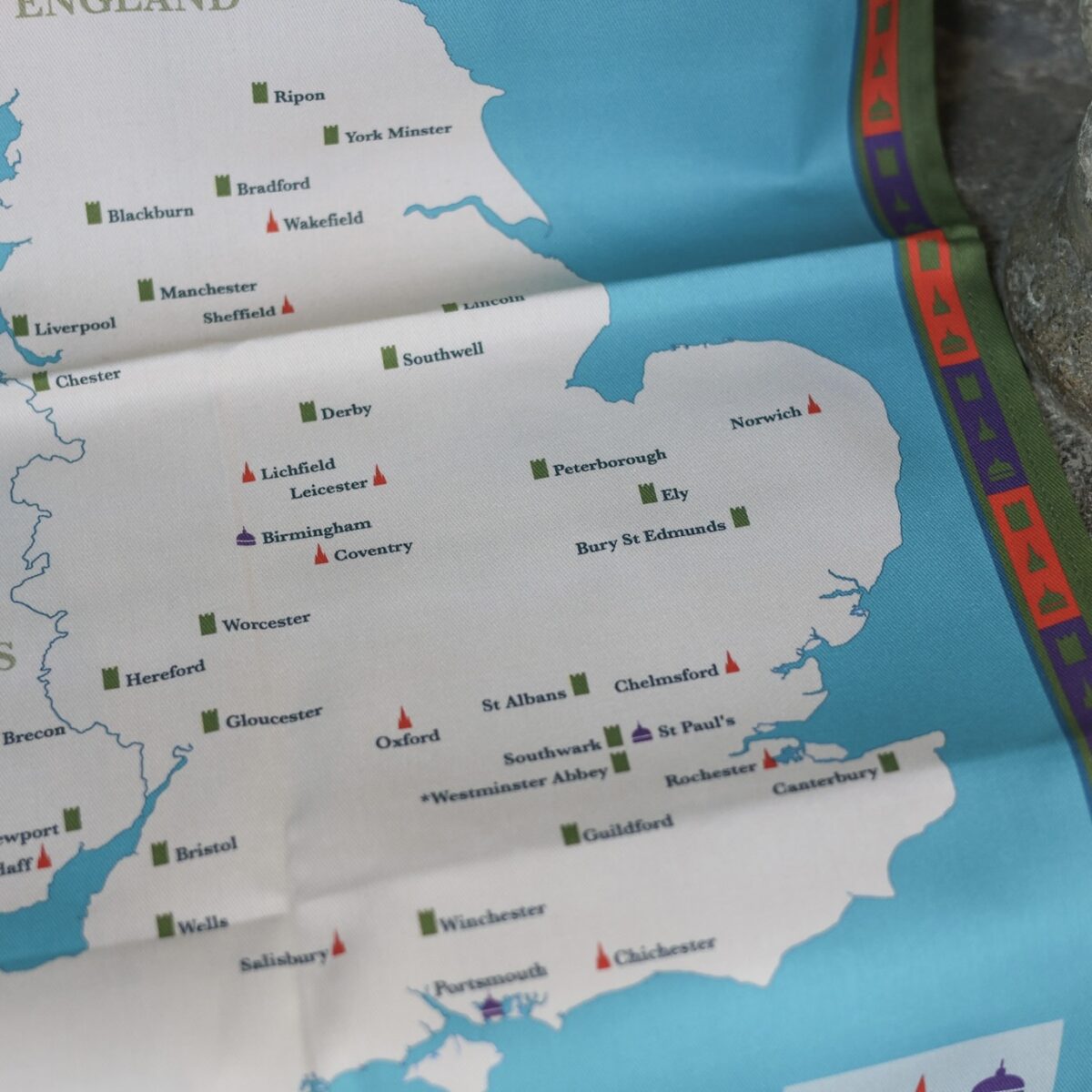 Image of The Anglican Cathedrals of England and Wales Tea Towel