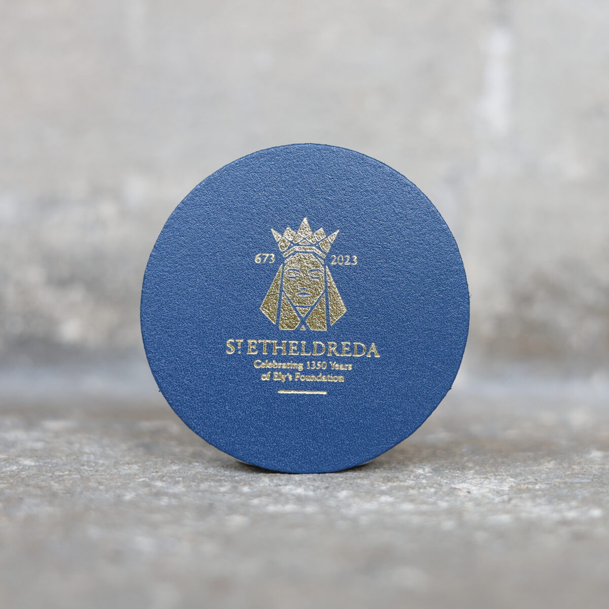 Image of St. Etheldreda Leather Coaster