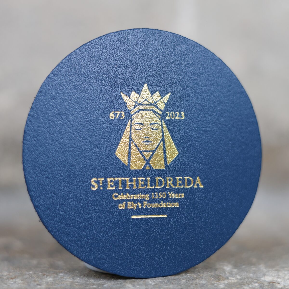 Image of St. Etheldreda Leather Coaster