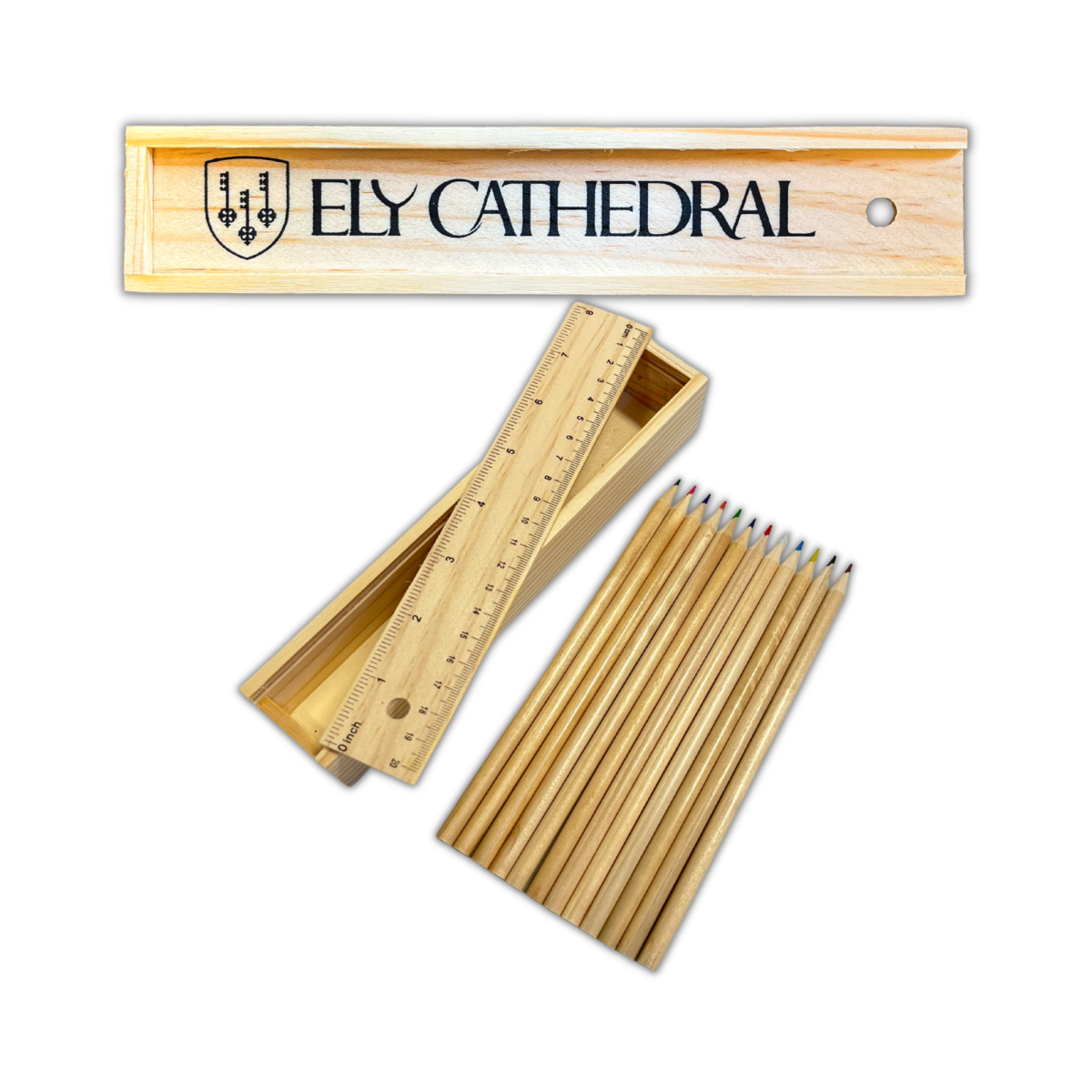 Image of Ely Cathedral Wooden Pencil Box