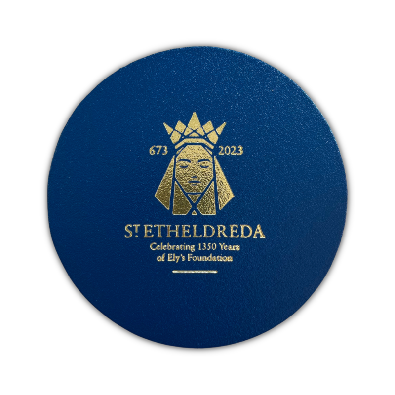 St. Etheldreda Leather Coaster