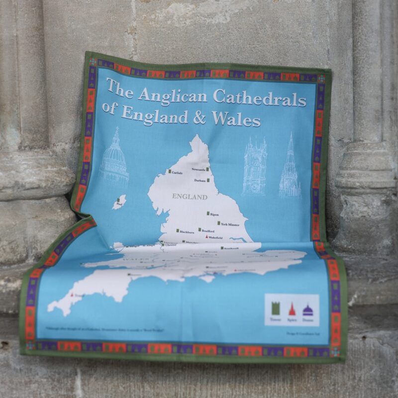 The Anglican Cathedrals of England and Wales Tea Towel