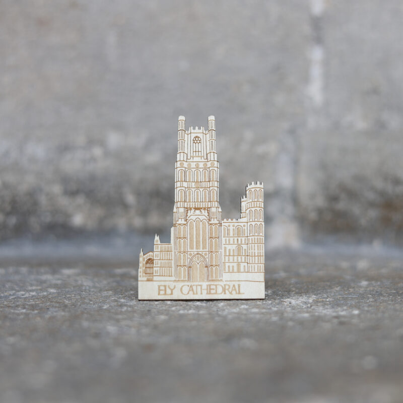 Ely Cathedral Wooden Magnet