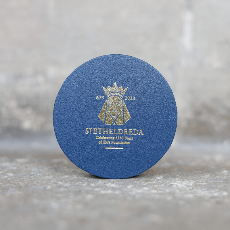 St. Etheldreda Leather Coaster