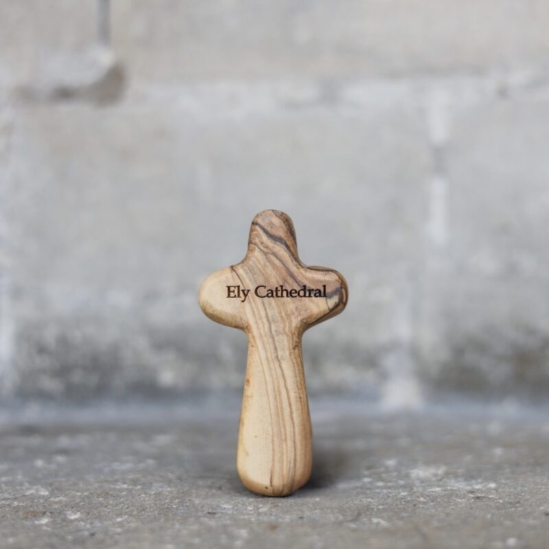 Olive Wood Holding Cross
