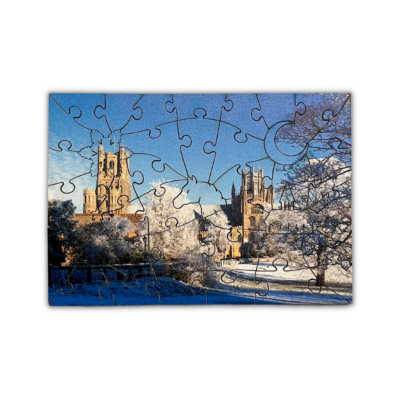 Thumbnail image of Ely Cathedral in Winter Mini Wooden Jigsaw