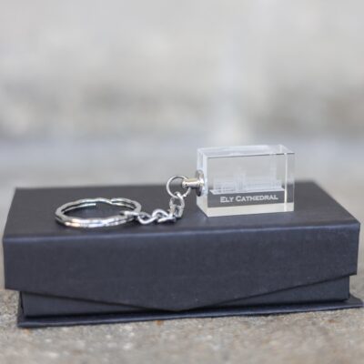 Thumbnail image of Glass Etched Keyring 3D