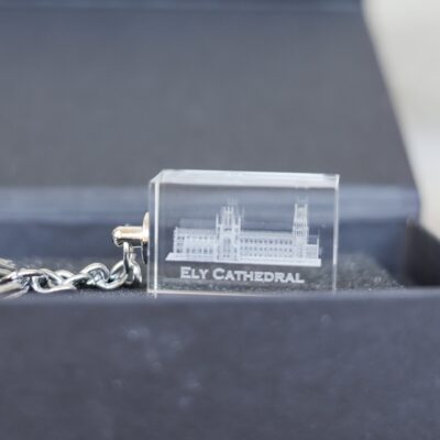 Thumbnail image of Glass Etched Keyring 3D