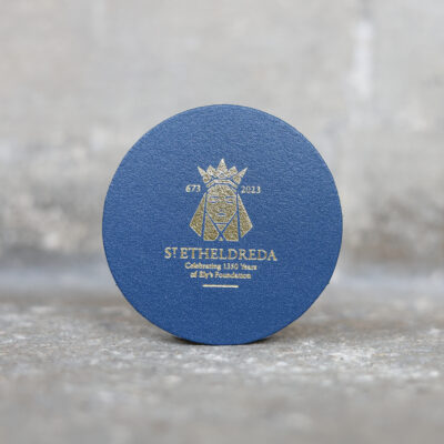 Thumbnail image of St. Etheldreda Leather Coaster
