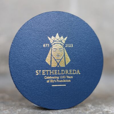 Thumbnail image of St. Etheldreda Leather Coaster
